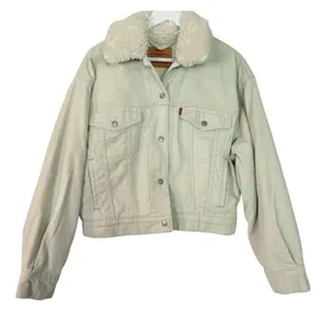 Levi’s mint corduroy Sherpa bomber jacket smwll thumbnail 3
