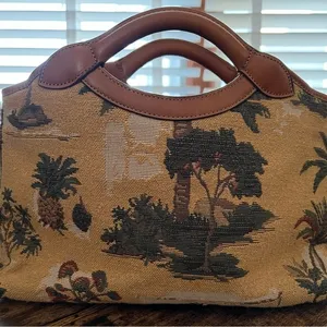 VINTAGE: Tommy Bahama | tapestry clutch handbag thumbnail 1