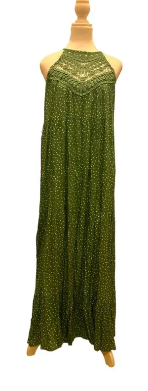 Faroro - Sleeveless Long Boho Halter Maxi Dress thumbnail 3