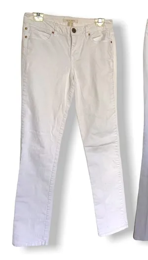 Life in Progress Womens Jeans Size 28 White‎ Denim Cotton Spandex Stretch Skinny thumbnail 1