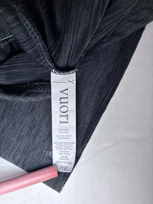 Vuori Short Sleeve Scoop Neck Pocket Tee - Classic Style - L - Heather Charcoal thumbnail 6