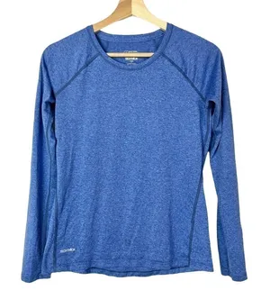 Eastern Mountain‎ Sports Blue Long Sleeve Athletic Top XS thumbnail 1