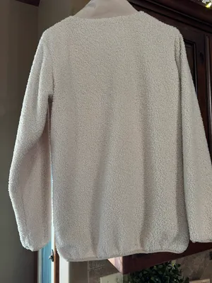 Super Soft Ivory Fleece Style Jacket By Mono B thumbnail 2
