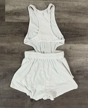 FREE PEOPLE Fp Movement Blissed Out Romper in White thumbnail 5