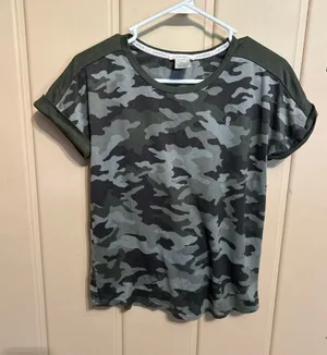 Lucky Brand Green Camo Short Sleeve Tee thumbnail 1