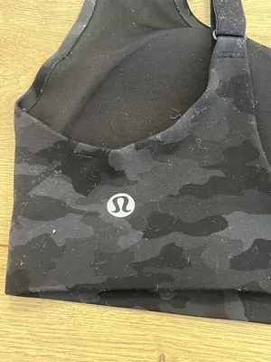 LULULEMON 🖤 Black Camo Wireless Bralette - Womens small thumbnail 3