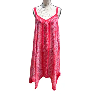 Michael Kors NWT Sea Coral Snake Print Handkerchief Midi Dress Pink Red Size M‎ thumbnail 3