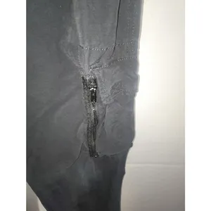 Aeropostale Black Women's Cargo Pants with Drawstring Waist, Size L thumbnail 6