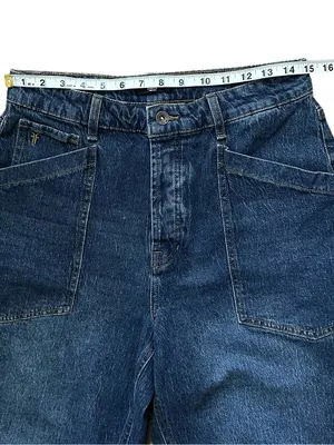 FRYE Barrel Style High Rise 5 Button Fly Cotton Stretch Jeans Size 6 thumbnail 5