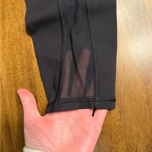 Lululemon black wunder under mesh legging thumbnail 4