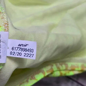 Aerie String Cheeky Swim Bottoms Neon Floral Print Tie Side‎ Bikini Size L thumbnail 6