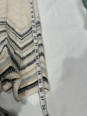 NWT American Eagle Beige Crochet Knit Halter Romper thumbnail 8