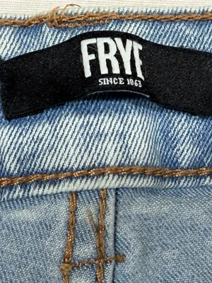 Frye Straight Leg High Rise Denim Jeans Women’s Size 6/28 Light Wash Blue thumbnail 6