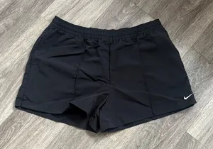 Nike Women's Athletic Black Shorts XL Nylon 4” thumbnail 1