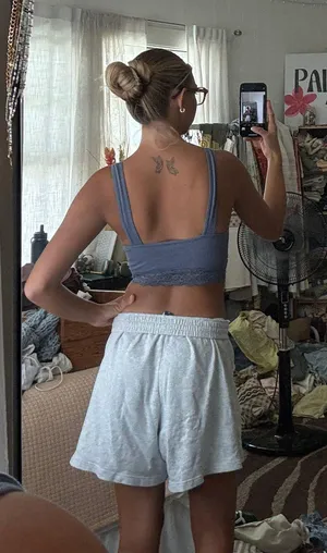 Blue Lace Bralette Top thumbnail 2
