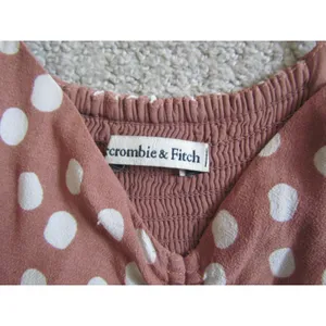 Abercrombie & Fitch Jumpsuit XS Mauve Polka Dot Halter Wide Leg Boho Summer thumbnail 5