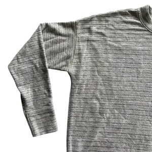 Aerie Oversized Long Sleeve Crew Neck Top Sweater Striped Size S Grey Layering thumbnail 4