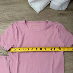 Aritzia Golden Tart Pink Butter Tee And Shorts Set thumbnail 2