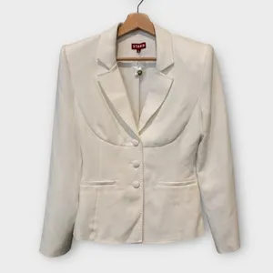 NEW STAUD Carson Paneled Stretch-Crepe Blazer Size Medium thumbnail 4