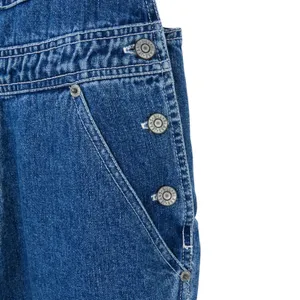 1990s Bill Blass Vintage Overalls Blue Denim Overalls Medium Women's Retro thumbnail 4