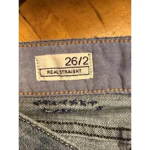 VTG GAP Real Straight Leg Jeans Medium Wash Floral Embroidered Size 26/2 (6588) thumbnail 7