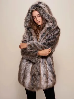 Spirithoods faux fur coat Brown Size XXS thumbnail 3