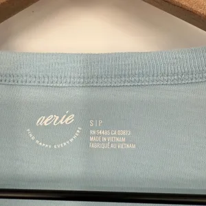Aerie Graphic T Shirt Cheer Each Other On Blue Short Sleeve Casual Top S thumbnail 4