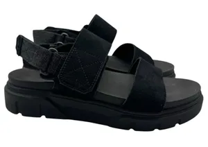 Timberland Greyfield 2 Black Strappy Leather Adjustable Sandals Women’s Size 8.5 thumbnail 1