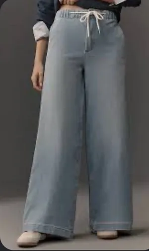Pilcro Anthropologie Drawstring Jeans thumbnail 1