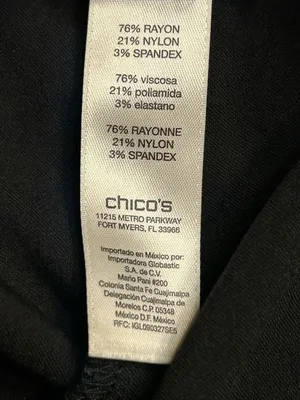 Chicos Womens So Slimming Cropped Pants Size 10 Black Stretch (0292) thumbnail 8