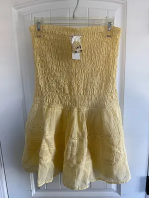 Hollister Yellow Mini Dress thumbnail 1