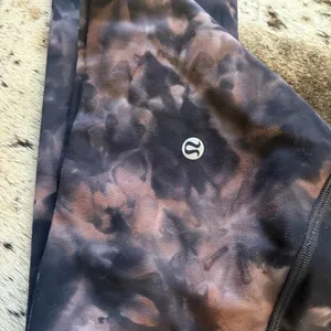 LULULEMON Align Pant 25" Diamond Dye Graphite Grey Pink Pastel‎ Size 4 thumbnail 4