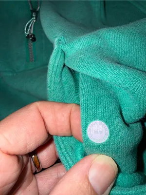 Lululemon Scuba Oversized Half-Zip Hoodie Heathered Maldives Green XS/S thumbnail 3