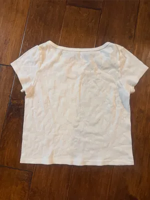 Brandy Melville White Short Sleeve Tee thumbnail 3
