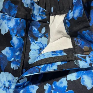 Area stars New Floral Print Work Pants Trousers Hannah Black Blue Size XL thumbnail 12