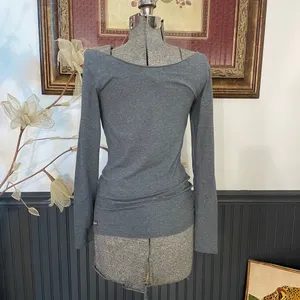 Matilda Jane Ballet Core Boat Neck Heather Gray Top - Sz Small 💚🎀 thumbnail 5