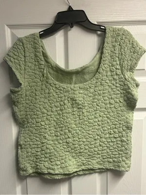 Maeve Anthropologie Popcorn/Crinkle Textured Top Size Medium thumbnail 5