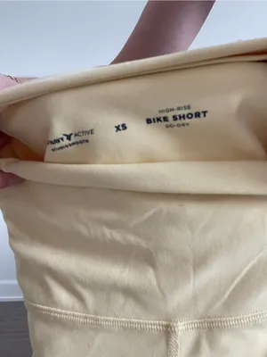 Old Navy NWOT Butter Yellow High-Waist Bike Shorts thumbnail 5
