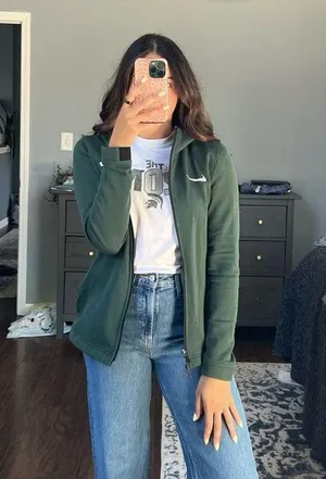 MSU Nike Green Zip Up thumbnail 8