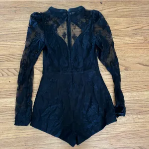 Michael Costello Black Romper thumbnail 3