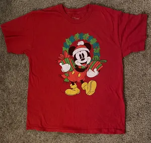 Disney Christmas red shirt large thumbnail 2