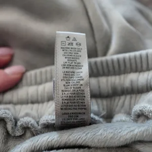 Skims Velour Jogger Pants Womens‎ Large Gray Stretch Cozy Minimalist Lounge thumbnail 11