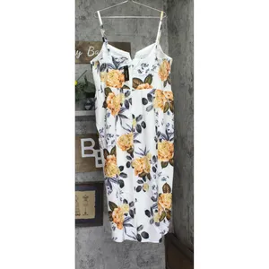 City Chic Womens Trendy Plus Size Sunset Dress 6998409 Sunset floral White 20W thumbnail 2