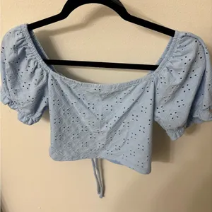 SO Baby Blue Crop Top thumbnail 4