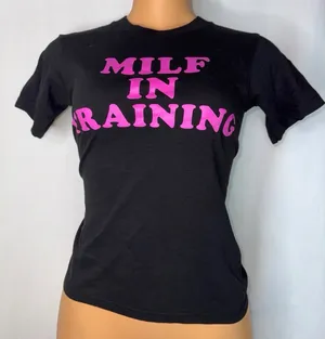Funny quote graphic print t shirt Black thumbnail 1