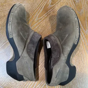 Merrell‎ Drizzle Leather Suede Mules Clogs Slip On Brown Size 10 thumbnail 9
