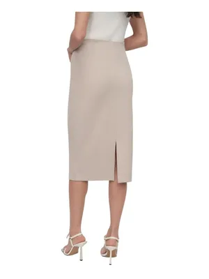 DKNY Womens Knit Pull-On Pencil Skirt P2ANQM27 Pebble Brown XL thumbnail 8