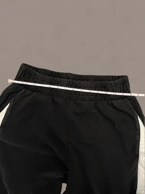 Forever 21 Black White Snap Side Wide Leg Track Pants Large thumbnail 4