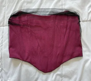 Windsor Corset Top Womens Size Medium Pink Vampire Coquette Dainty Grunge Gothic Witchy‎ thumbnail 1