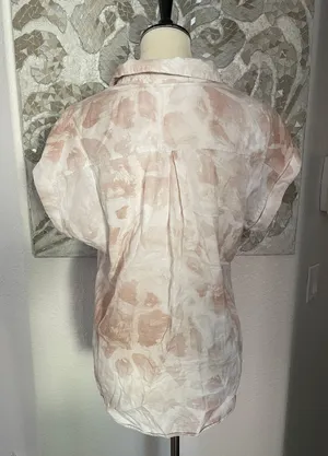 Pink Floral Collar Top thumbnail 3